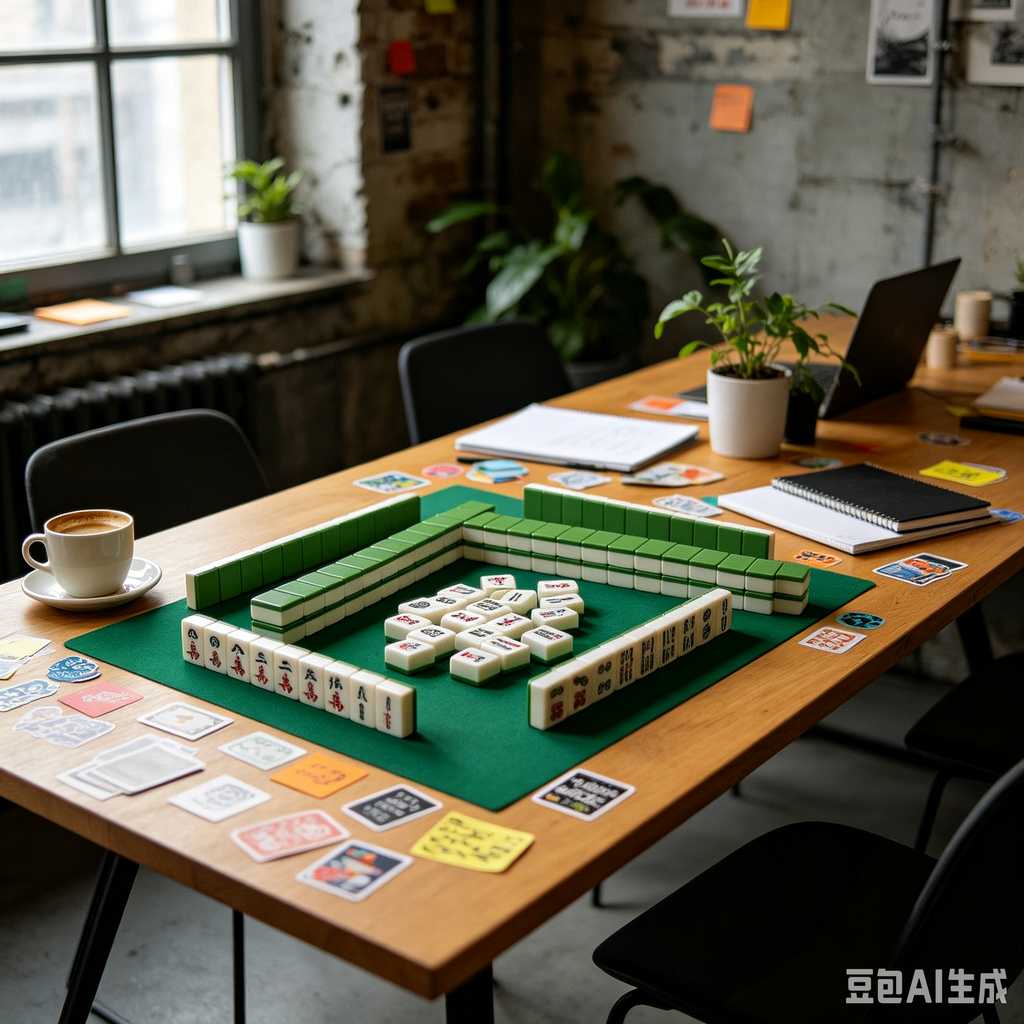 classic oriental board game mahjong